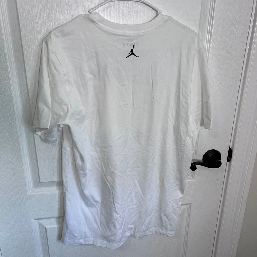 Jordan Mens Jumpman Flight Cloud Graphic T-Shirt‎ White Size Medium Short Sleeve